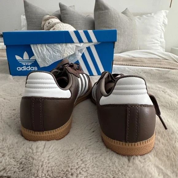 adidas Originals Samba OG Earth Strata Footwear White Gold (Women's) size 6 - Picture 5 of 8